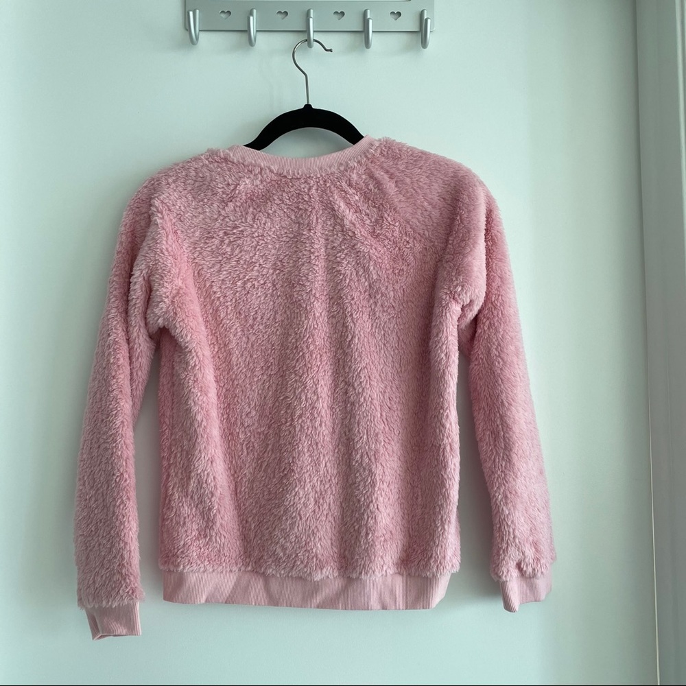 pink fluffy pullover - Picture 2 of 2